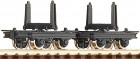 34602 Roco Narrow gauge Two-unit pivoted bolster truck set